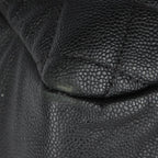 Black Leather Chanel Shoulder Bag