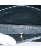 Black Leather Chanel Shoulder Bag