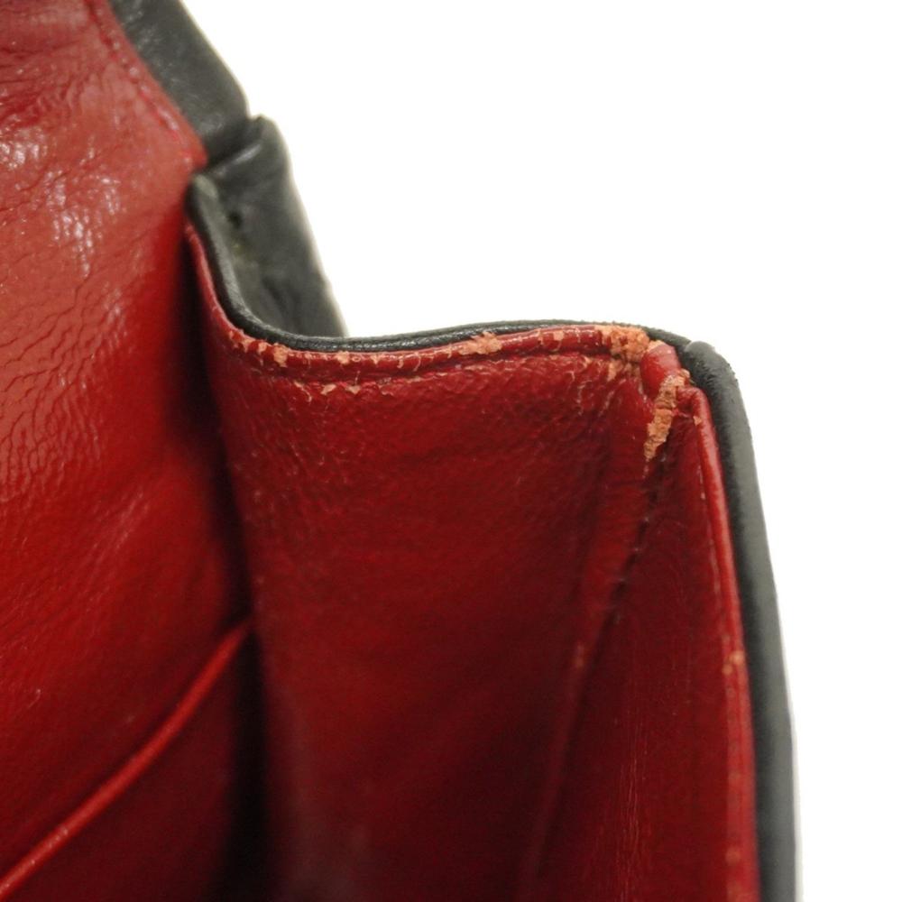 Black Leather Chanel Flap Bag