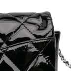 Black Leather Chanel Flap Bag