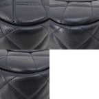 Black Leather Chanel Shoulder Bag