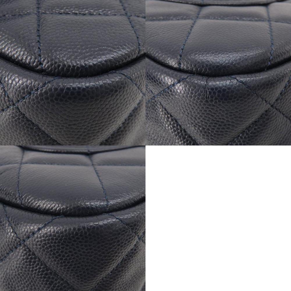Black Leather Chanel Shoulder Bag
