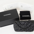 Black Leather Chanel Shoulder Bag
