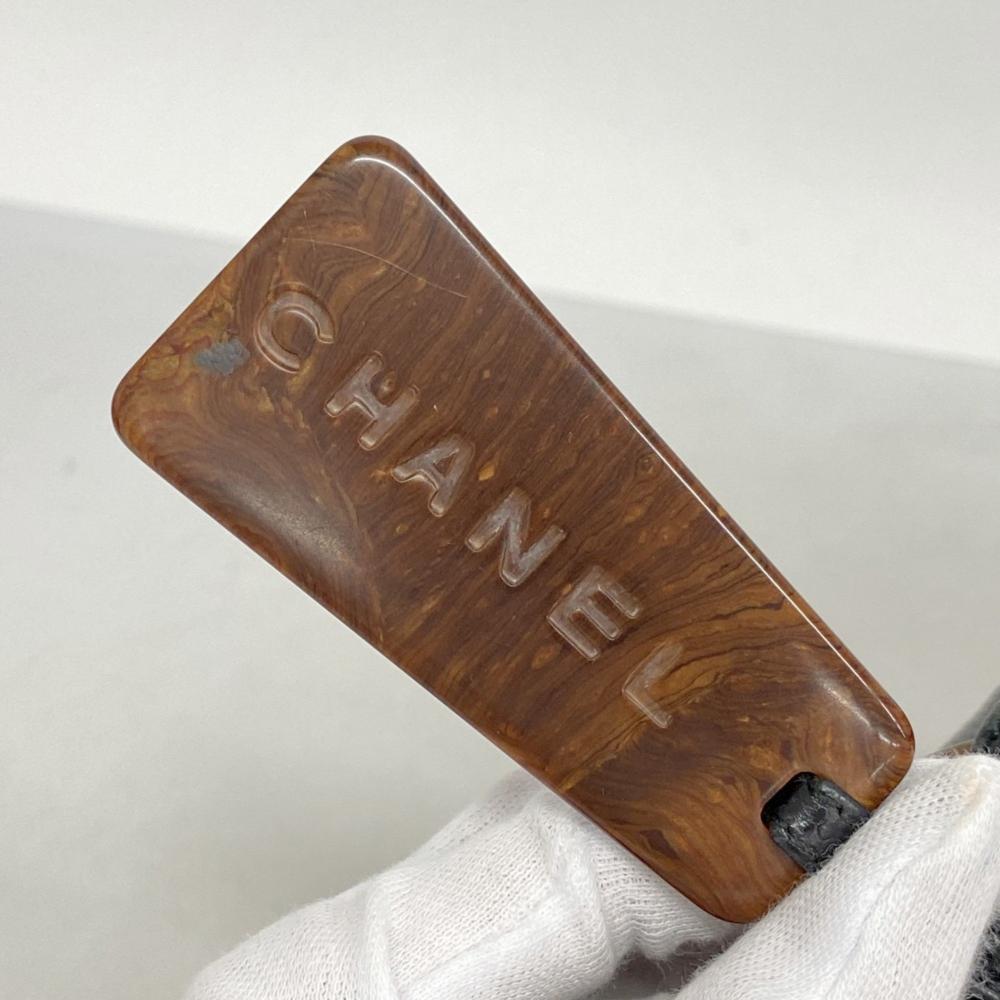 Black Leather Chanel Shoulder Bag