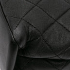 Black Leather Chanel Flap Bag