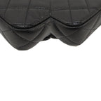 Black Leather Chanel Shoulder Bag