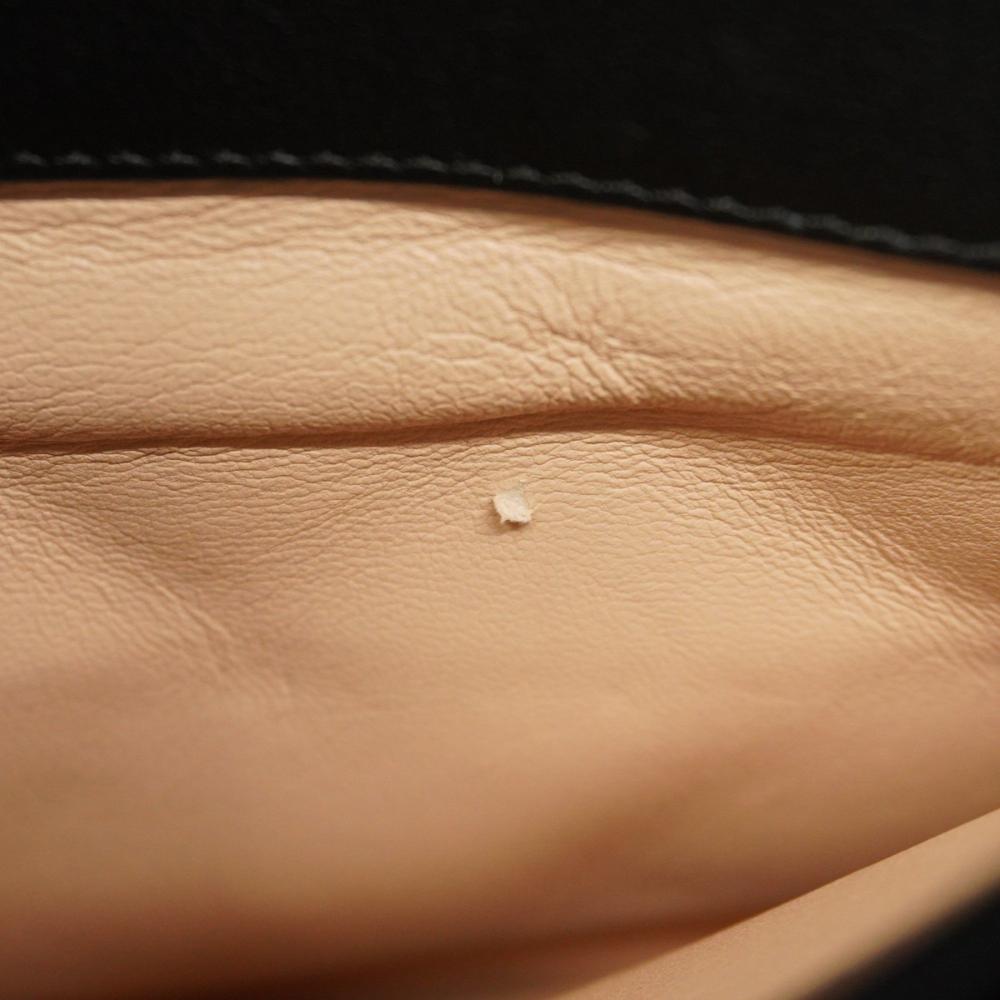 Black Leather Chanel Shoulder Bag