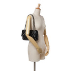 Black Leather Chanel Flap Bag