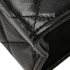 Black Leather Chanel Flap Bag