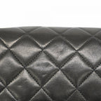 Black Leather Chanel Flap Bag