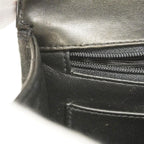 Black Leather Chanel Shoulder Bag
