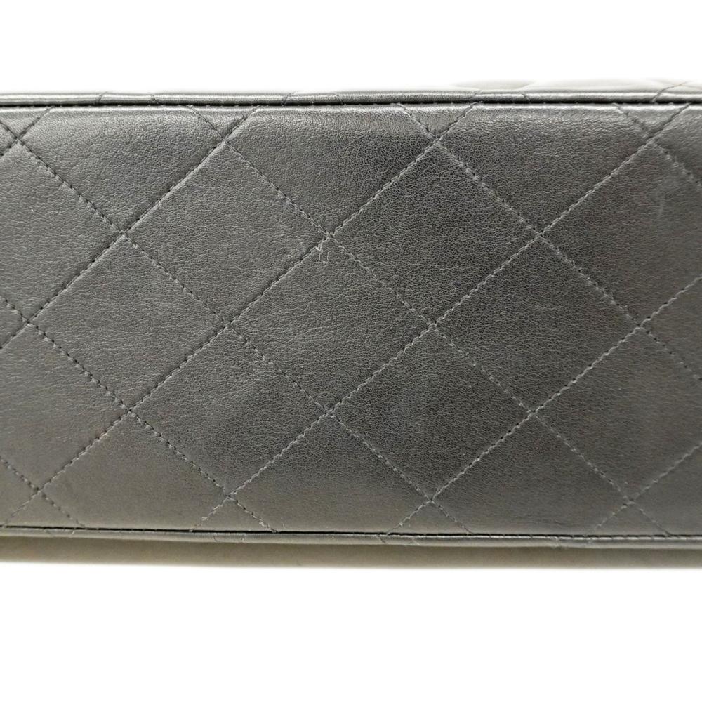 Black Leather Chanel Shoulder Bag