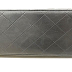 Black Leather Chanel Shoulder Bag