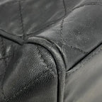 Black Leather Chanel Shoulder Bag