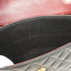 Black Leather Chanel Shoulder Bag