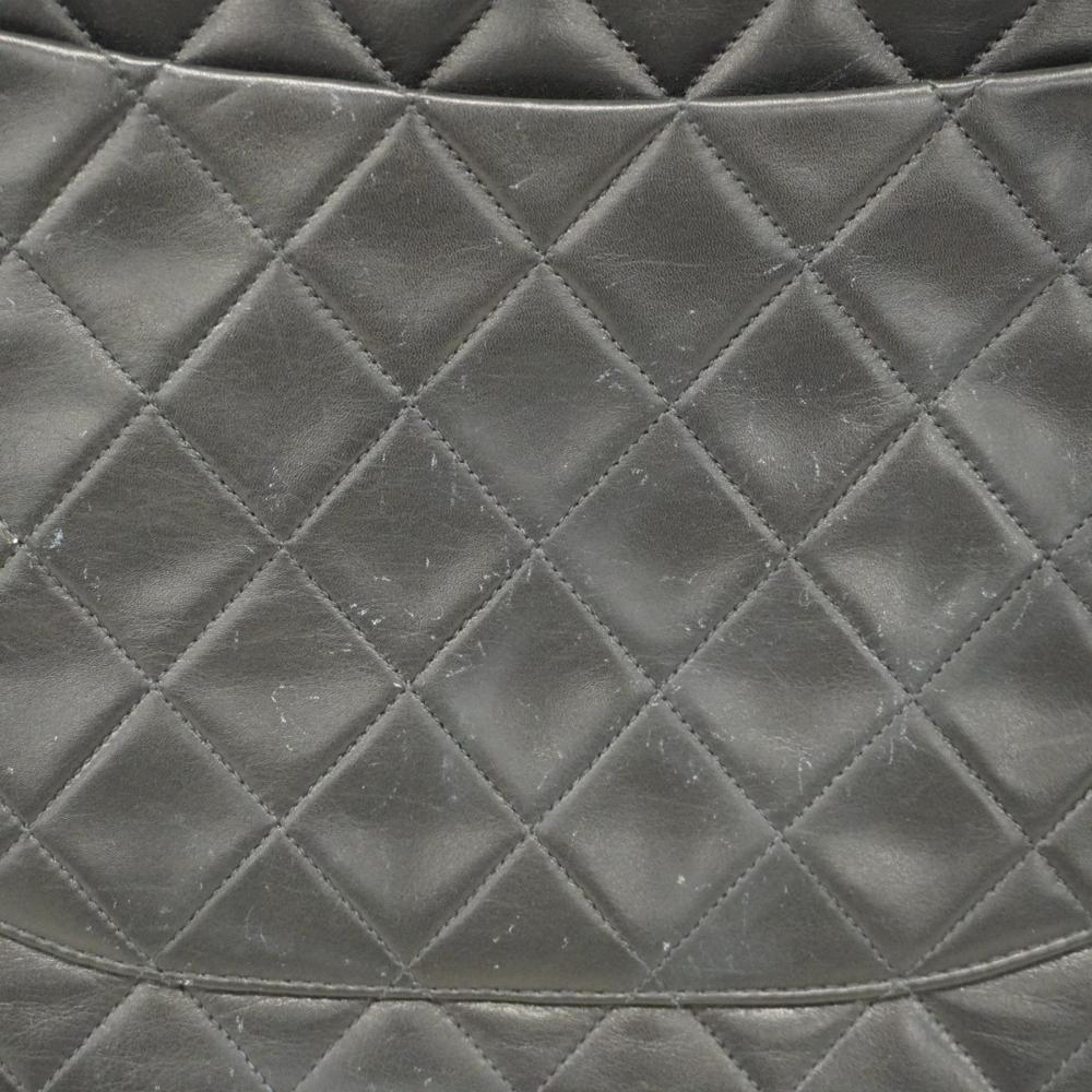 Black Leather Chanel Crossbody Bag