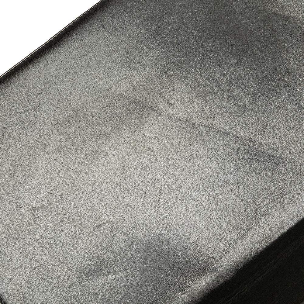 Black Leather Chanel Flap Bag