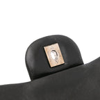 Black Leather Chanel Flap Bag