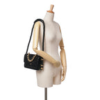 Black Leather Chanel Flap Bag