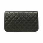 Black Leather Chanel Shoulder Bag