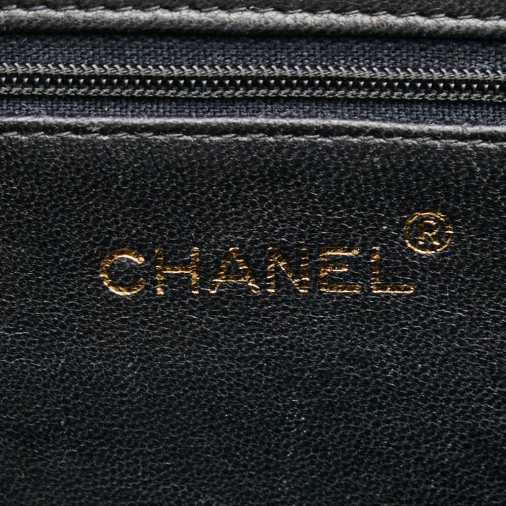 Black Leather Chanel Crossbody Bag