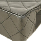 Black Leather Chanel Flap Bag