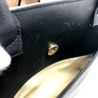 Black Leather Chanel Shoulder Bag