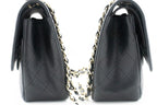 Black Leather Chanel Shoulder Bag