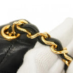 Black Leather Chanel Crossbody Bag