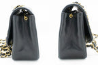 Black Leather Chanel Crossbody Bag