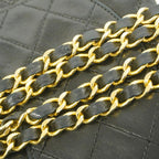 Black Leather Chanel Flap Bag