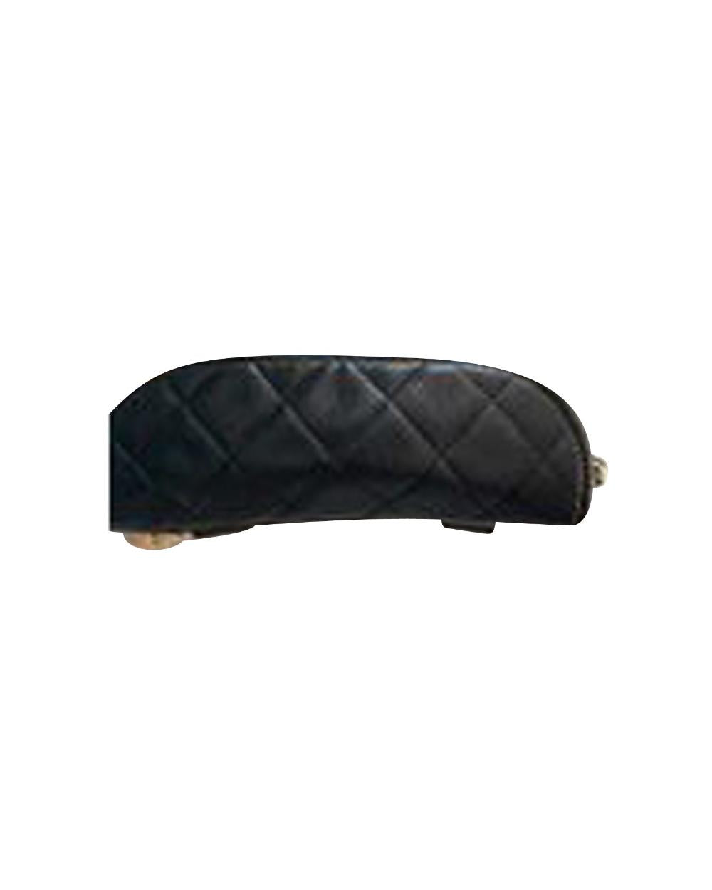 Black Leather Chanel Crossbody Bag
