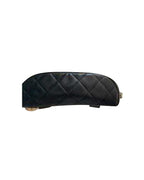 Black Leather Chanel Crossbody Bag
