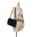 Black Leather Chanel Flap Bag