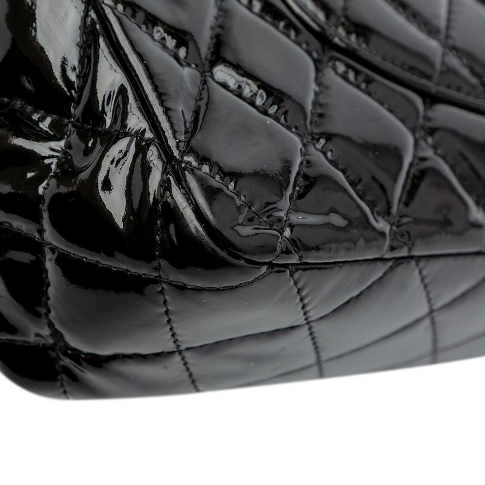 Black Leather Chanel Flap Bag