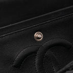 Black Leather Chanel Flap Bag