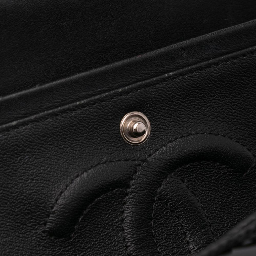 Black Leather Chanel Flap Bag