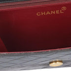 Black Leather Chanel Shoulder Bag