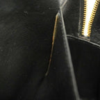 Black Leather Chanel Shoulder Bag
