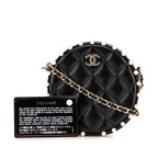Black Leather Chanel Crossbody Bag