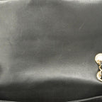 Black Leather Chanel Shoulder Bag