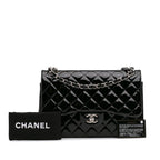 Black Leather Chanel Flap Bag