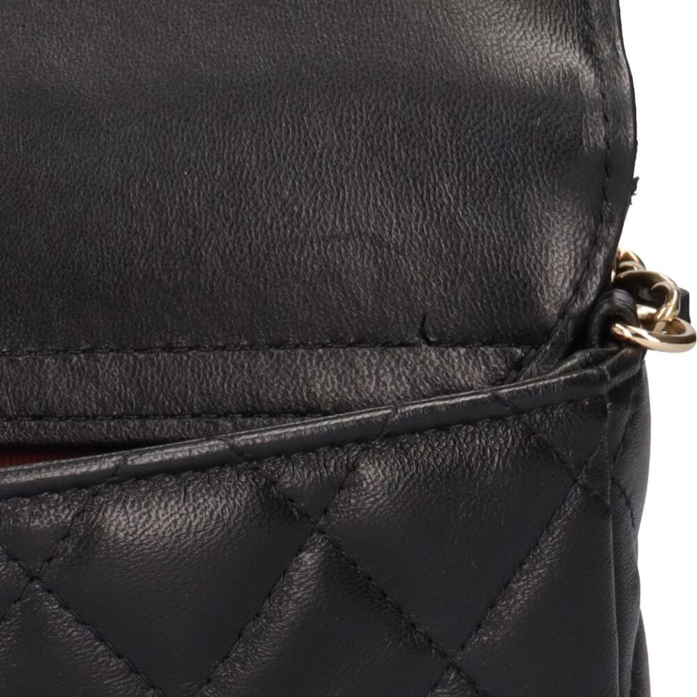 Black Leather Chanel Shoulder Bag