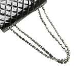 Black Leather Chanel Flap Bag