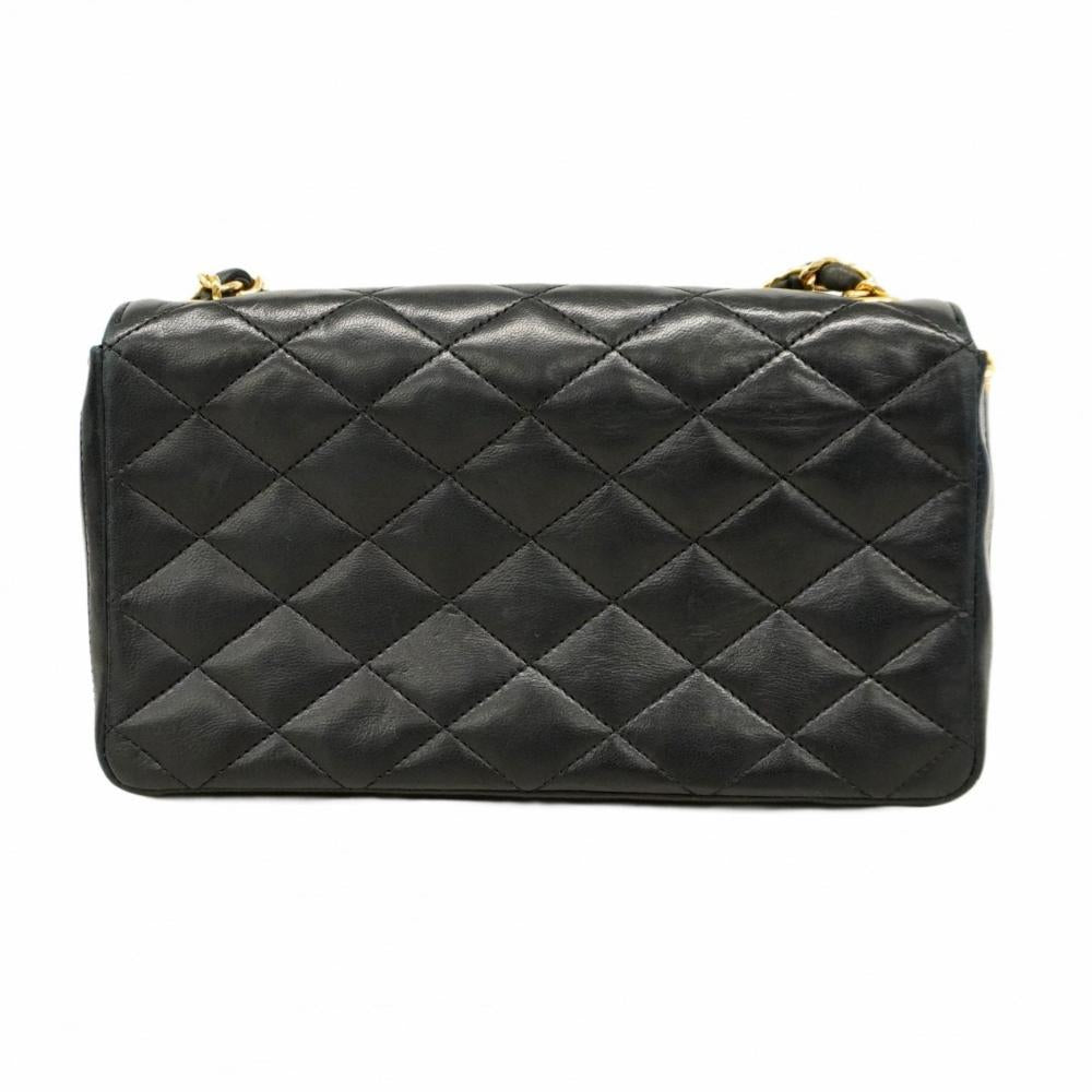 Black Leather Chanel Crossbody Bag