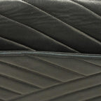 Black Leather Chanel Crossbody Bag