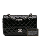 Black Leather Chanel Flap Bag