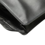 Black Leather Chanel Backpack