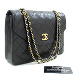 Black Leather Chanel Flap Bag