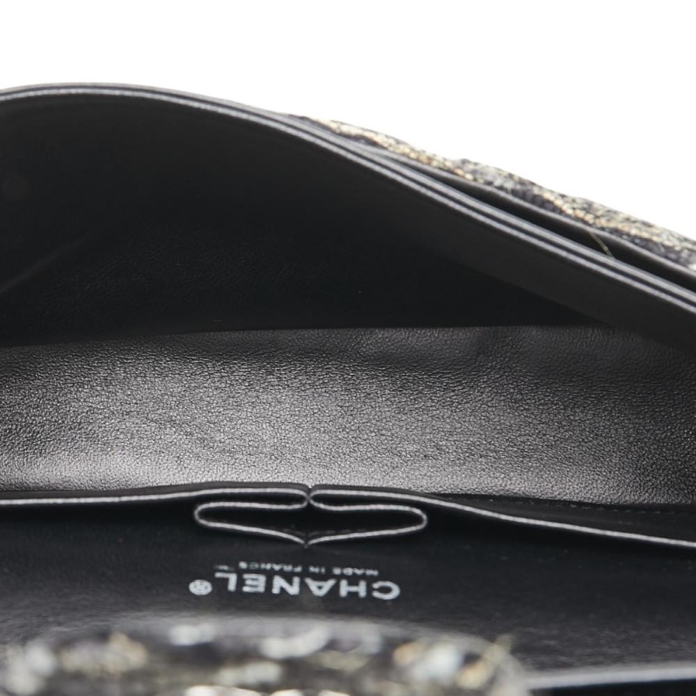 Black Leather Chanel Flap Bag